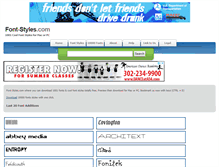Tablet Screenshot of font-styles.com